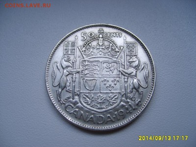 КАНАДА,50 центов 1941г(Георг 6,Ag 0,800,отличная)!до 21.09 - S6001924.JPG