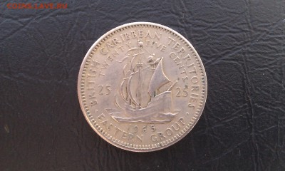 Британские карибы 25 центов 1965 (Корабль) до 23.09 _ 22:00 - IMAG2309