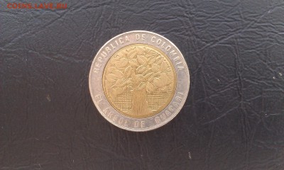 Колумбия 500 песо 2004 дерево Гуакари Биметалл - IMAG2369