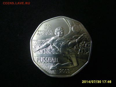 АВСТРИЯ,5 евро 2008г(ЧЕ по футболу,Ag 0,800)!до 21.09.2014 - S6001223.JPG