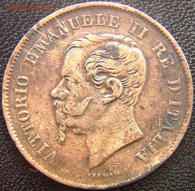 Италия_5 чентезимо 1862(N); до 20.09_22.14мск - 8375