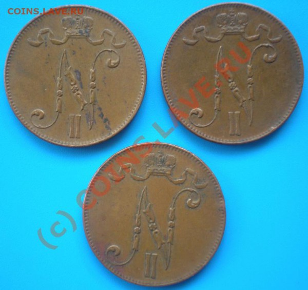 5 пенни 1916г. 3 шт. - P3070107-2