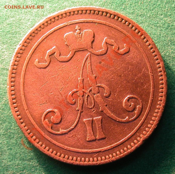 10 пенни Рус. Фин.  1867 г  до 19.04.10  22-30 МСК - 10 пенни 1867г аверс