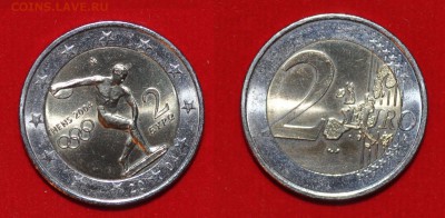 Юбилейные 2 евро Олимп.игры 2004 в Афинах. до 24.09.14 22:00 - Летние Олимпийские игры 2004 в Афинах