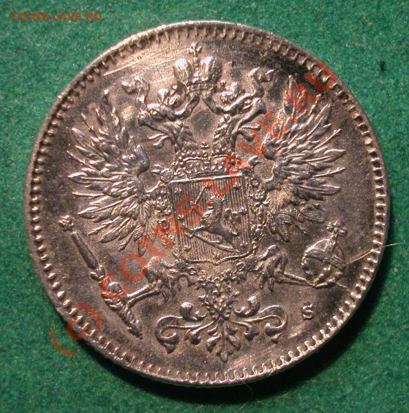 50 пенни Рус. Финляндия 1915 г.  до 19.04.10   22-00 МСК - 50 пенни  1915г аверс