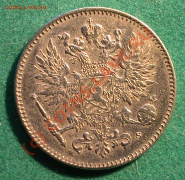 50 пенни Рус. Финляндия 1914 г.  до 19.04.10   21-30 МСК - 50 пенни 1914г  аверс