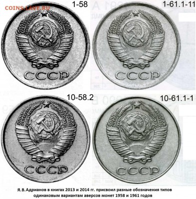 Две 1-копеечные монеты 1924 года. - Однотипные аверсы с разным обозначением у ЯВА