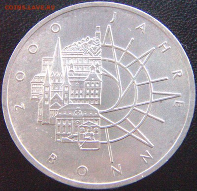 ФРГ_памятные 10 марок 1989(D). Серебро; до 23.09_22.54мск - 8707