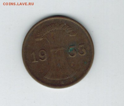 Германия 1 рейхпфенниг 1933 А до 25.09.2014   22-00 - 1 11