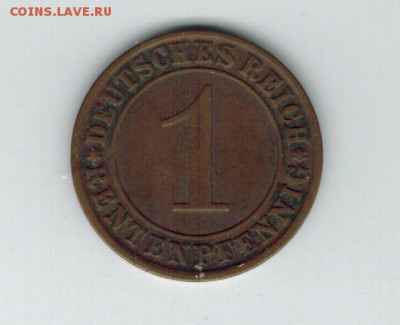 Германия 1 рейхпфенниг 1924 F до 25.09.2014   22-00 - 1 6