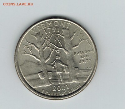 Сша 25 центов 2001 до 25.09.2014   22-00 - 1 1