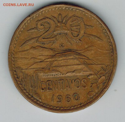 Мексика 20 центаво 1960 до 26.09.2014   22-00 - 1 3