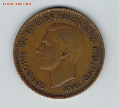 Великобритания 1 пенни 1945 до 26.09.2014   22-00 - 1 30