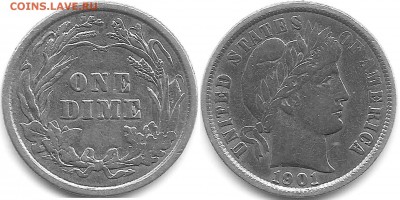 США конец 19в - dime1901