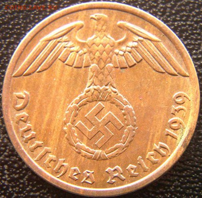 Германия (3-й Рейх)_1 рейхспфенниг 1939(А); до 25.09_22.54мс - 8668