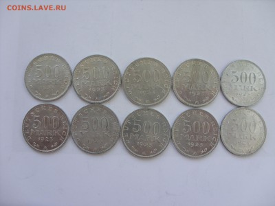 Монеты Германии. Опт. - 500 марок 1923 А 10 штук - 1.JPG