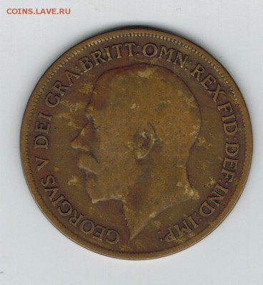Великобритания 1 пенни 1921 до 29.09.2014   22-00 - 1 10