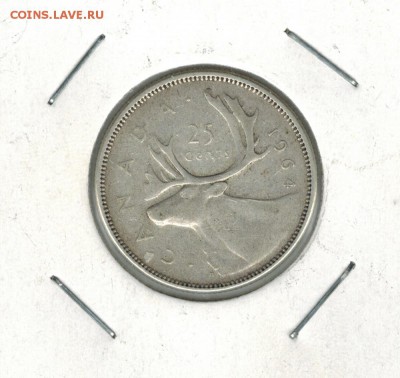 Канада 25 центов 1964 до 29.09.2014   22-00 - 1 2