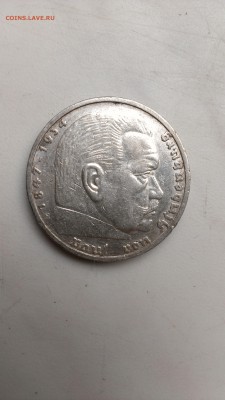 Германия Гинденбург 1935 год 5 марок до 28.09 - IMAG1006