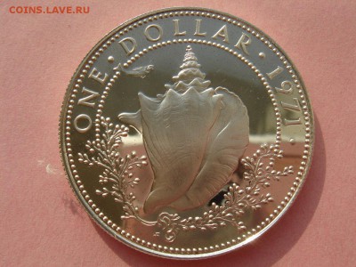 Багамы: Ag-800 1 доллар 1971 PROOF до 02.10.14 22-00 - Багамы 1 доллар 1971-1.JPG