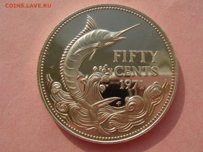 Багамы: Ag-800 50 центов 1971 PROOF до 02.10.14 22-00 - Багамы 50 центов 1971-1.JPG