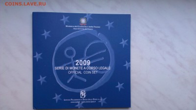 Официальный набор евро Италии 2009 год до 28.09 - IMAG0988