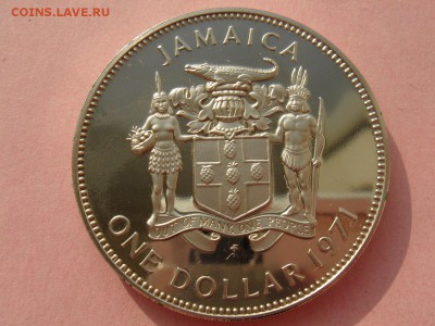 Ямайка: 1 доллар 1971 PROOF Шайба! до 02.10.14 22-00 - Ямайка 1 доллар 1971-1.JPG
