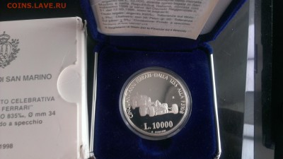 Сан Марино 10000 лир 1998 Феррари до 29.09 - IMAG0690