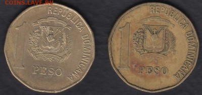 Доминиканская Респ. 1 песо 1992 и 1997 до 28.09.2014 22-00 - Доминиканская Республика а