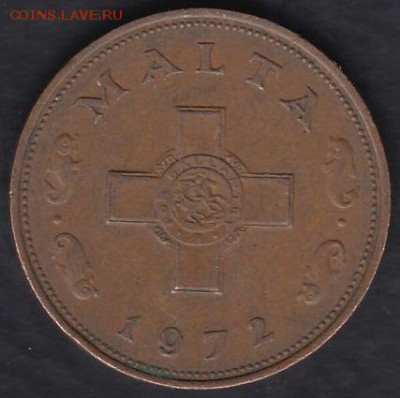 Мальта 1 цент 1972 до 28.09.2014 22-00 - Мальта 1 цент 1972 р