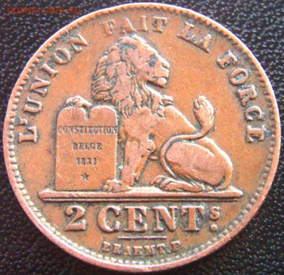Бельгия_2 сантима 1905; до 28.09_22.26мск - 8351