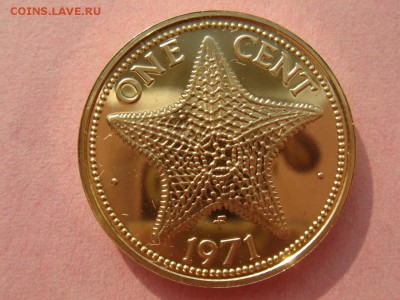 Багамы: Ag-925 2 доллара 1971 PROOF до 02.10.14 22-00 - Багамы 1 цент 1971-1.JPG