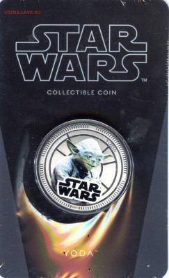 2011 г. 1 $.STAR WARS". Йода. до 04.10.2014г. в 21.30 - CoinsHere931