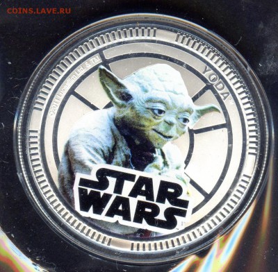 2011 г. 1 $.STAR WARS". Йода. до 04.10.2014г. в 21.30 - CoinsHere931 - копия
