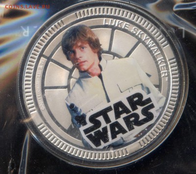 2011 г. 1 $.STAR WARS. Люк Скайуокер до 03.10.2014г. в 21.30 - МонетыТутРФ022