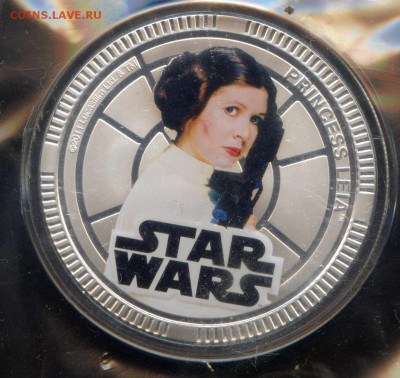 2011 г. 1 $.STAR WARS. Принцесса Лея. до 04.10.14г. в 21.30 - МонетыТутРФ023