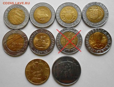 500 и 200 лир монеты Сан-Марино 9 шт. до 02.10 - DSCN2213.JPG