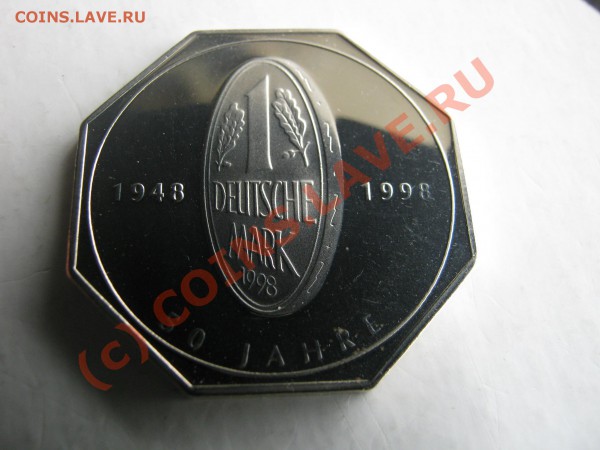 ГЕРМАНИЯ 50 лет дойчмарке.Медаль1998 г.Оценка. - Изображение 3520