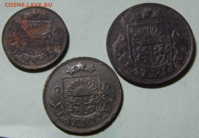 1,2,5,10,20 и 50 сантимов Латвии 1922 год до 2. 10. 14 - P1020840.JPG