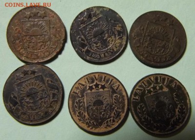 1 сантим Латвии (6 шт.) 1924, 26, 32, 35,37,39 года до 2.10. - P1020844.JPG