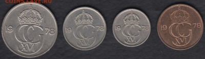 Швеция подборка из 4 монет 1978 до 01.10.2014 22-00 - Швеция подборка 1978 р