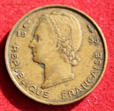 C рубля ФРАНЦУЗСКАЯ ЗАПАДНАЯ АФРИКА 5фр. 1956г.до 6.10.14г. - IMG_1537.JPG