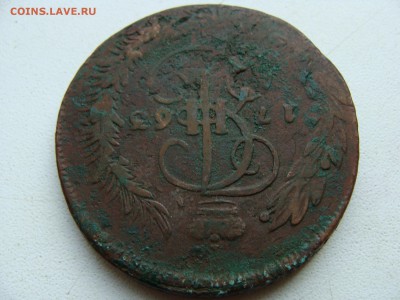 5 копеек 1763 года ММ ( перечекан ) - DSC06284.JPG