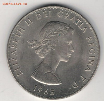 Великобритания крона 1965 Черчилль 06.10 в 22.00мск (9410) - 4-вел65