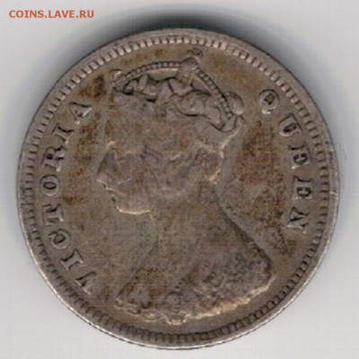 Ag Гонконг 10 центов 1894 до 06.10.14 в 22.00мск (9915) - 5-гон