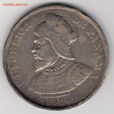 Ag Панама 50 сентесимо 1904 до 06.10.14 в 22.00мск (9911) - 5-пан