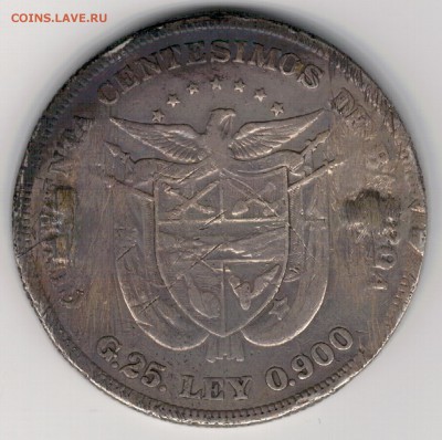 Ag Панама 50 сентесимо 1904 до 06.10.14 в 22.00мск (9911) - 5-пан1