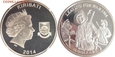 Монеты с Корабликами - 10 долларов Отправка на войну