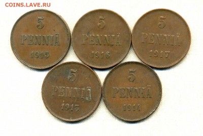 5 пенни 1913, 14, 15, 16, 17 гг. до 08.10.14. 22-00 мск. - img798