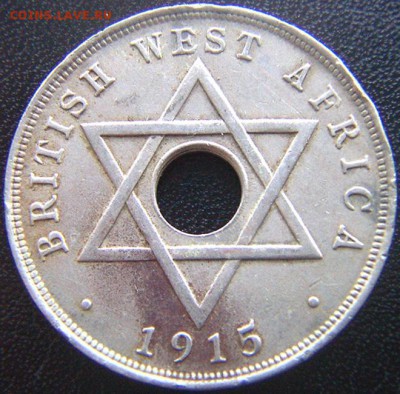 Британская Западная Африка_ 1 пенни 1915(Н); до 02.10_22.06м - 8443